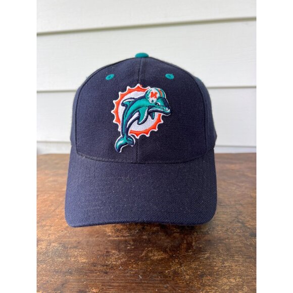 Vintage Miami Dolphins Snapback Hat W/ Logo NFL Logo Athletics Adjustable Fit M3 - Picture 1 of 5